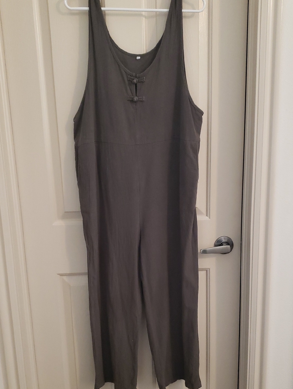 Source Unknown Sleeveless Wide-Leg Jumpsuit - Green